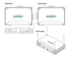 Audison Forza AF M1D Amplifier 1000 W total power 1 x 1200 W at 1 ohm D-class