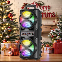 3000W Portable Bluetooth Speaker Sub Woofer Heavy Bass Sound System Party+Remote