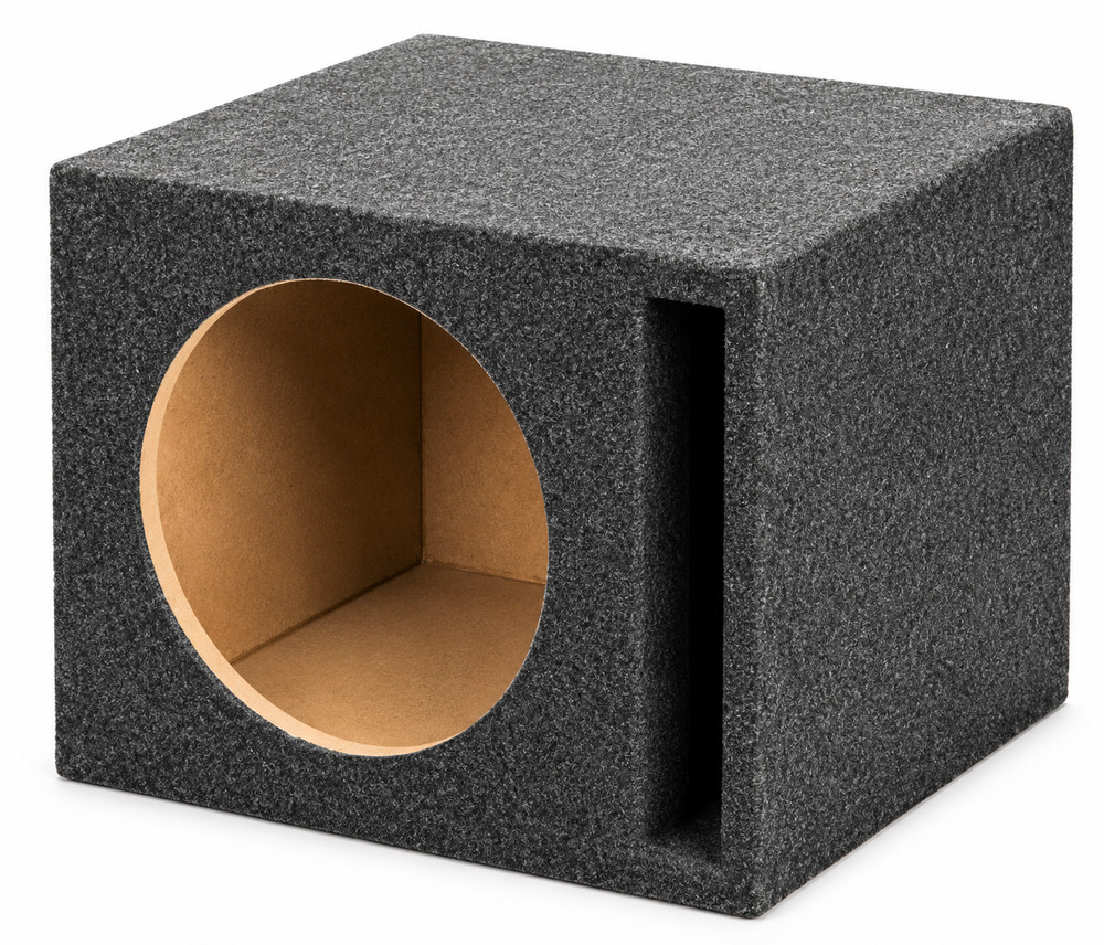 QPower QSBASS10 Single 10″ Ported Vented Enclosure Car Audio Subwoofer Box