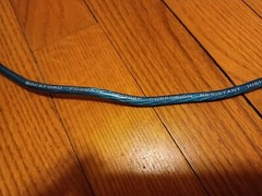 ROCKFORD FOSGATE 4 AWG 8 AWG BLUE SILVER POWER OR GROUND WIRE BLUE 48 + FEET