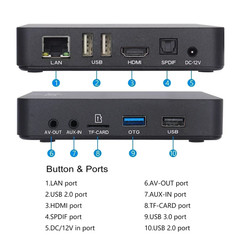 AM6B plus Amlogic S922X-J Android 9 Smart TV Box 4GB DDR4 32GB Wifi 6 1000M BT5.