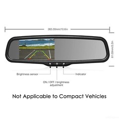 4.3″ Car Rear View Mirror Monitor Bracket+Backup Camera Kit For GMC YUKON SAVANA