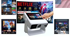 Native 1080P Mini Movie Projector with 1,000+ Apps$