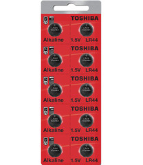 Toshiba LR44 AG13 Alkaline 1.5 Volt Batteries (10 Batteries)