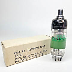 1968 Sylvania 1X2B Vacuum Tube NOS Military Spec Vietnam War Era (A) 7-68 NOS