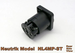 NEUTRIK NL4MP-ST 4-Pole SPEAKON Panel Mount Locking w/ Screw Terminals
