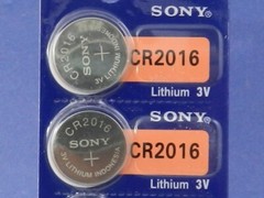 SONY CR2016 LITHIUM 3V BATTERY 2Pcs