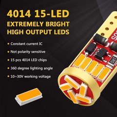 PHINLION 194 Amber Yellow LED Bulbs Super Bright Miniature 168 12961 12396 T10 W