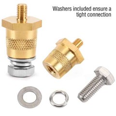 2Pcs Battery Pole Adapter Terminal Connector Fittings M6 M8 Thread Post Adapter
