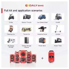 Daly BMS 15A Parallel 4S 8S 12S 16S 12V 24V 48V 40-500A for Li-ion LiFePo4 AUS
