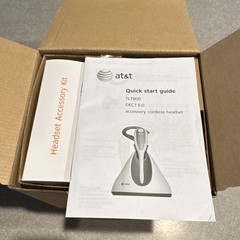 AT&T TL7800 DECT 6.0 Wireless Ear-Hook Headset w/ Boom Mic, Single