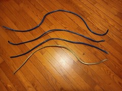 ROCKFORD FOSGATE 4 AWG 8 AWG BLUE SILVER POWER OR GROUND WIRE BLUE 48 + FEET