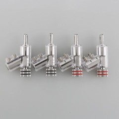 8PCS Hi-End Rhodium / Gold Plated Lock Banana Plug Audio Speaker Cable Connector