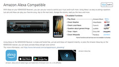 Kenwood eXcelon KDC-X705 Single DIN CD Receiver Bluetooth HD Radio Alexa USB