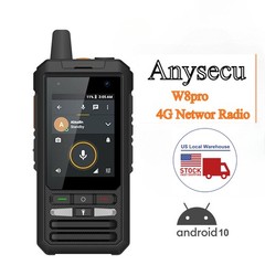 Anysecu W8pro 4G Network Radio Zello Android 10 WIFI Mobile Phone Realptt Zello