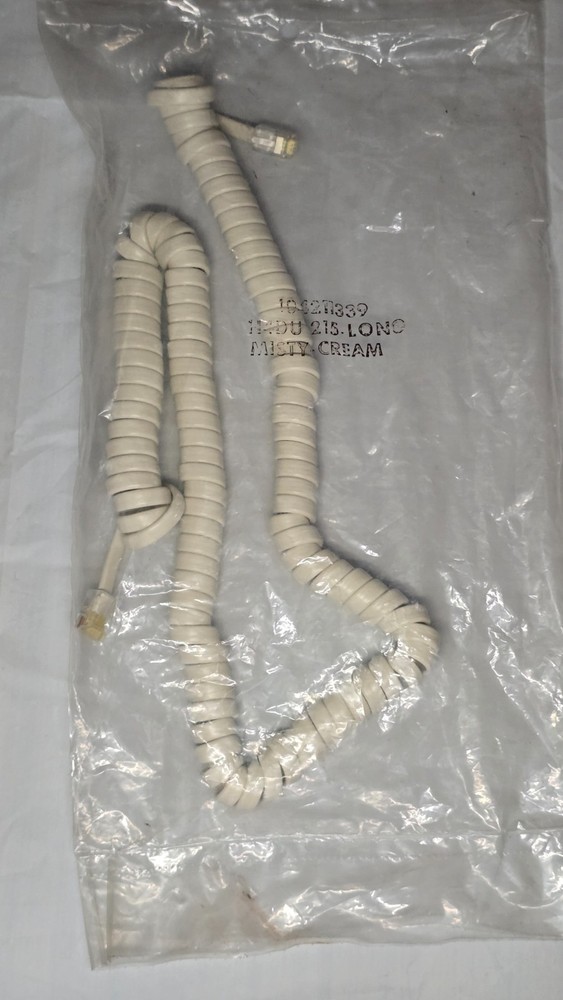 New Vtg H4DU Long 20″ Telephone Handset Cords – Choice of Colors