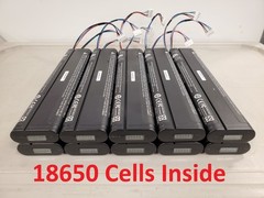 Battery Packs Lithium-ion 14 volt, Built-in BMS, Temp Sensor (Lot of 10) 8- Cell