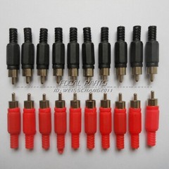 20PCS Solder RCA Plug Male Audio Video Adapter Connector Professional M394