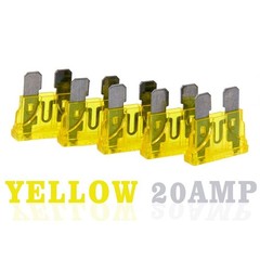 20 pcs 20 Amp Standard Blade Fuse, 20 A Automotive Fuse for Car Truck