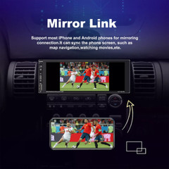 Wireless Apple CarPlay Single Din Car Stereo 6.9 Touchscreen Bluetooth Radio USB