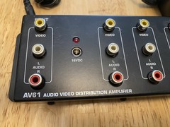Xantech AV61 Audio Video Distribution Amplifier with AC Power Adapter