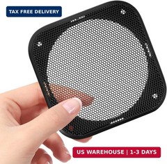 2Pcs Car Speaker Grille, 4 inch Speaker Grill Covers, Universal Metal Subwoofer