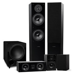 Fluance Elite Home Theater 5.1 Speaker System – Black Ash