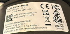 Luma Surveillance 820 Series 4K Ip Camera Black LUM-820-IP-TMHB 1570