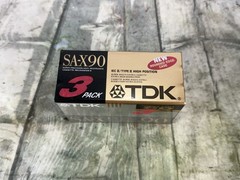 TDK SA-X 90 Audio Cassette Sealed Pack Of 3 Made In Japan Vintage PK BIN