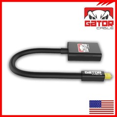 Dual Port Toslink Digital Fiber Optical Adapter Splitter Audio Cable 1 In 2 Out