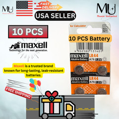 10 Piece LR44 Maxell Coin Alkaline Battery AG13 A76 357 L1154 Expire Date 2032+