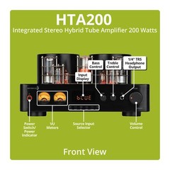 Dayton Audio HTA200 Integrated Stereo Hybrid Tube Amplifier 200 Watts