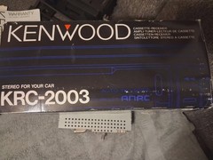 Vintage Kenwood KRC-2003 Cassette Receiver. comes with Original Box and Accessor