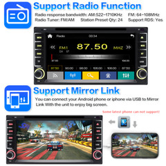 Apple CarPlay For Toyota DVD Player Android Auto Car Stereo Radio GPS BT AM FM