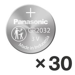 30 x Panasonic CR2032 3V Lithium Coin Cell Battery – Made in Indonesia