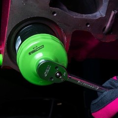 75/77 Millimeter 15 Flute Oil Filter Wrench, Green, B Style: 75/77 mm 15 Flute