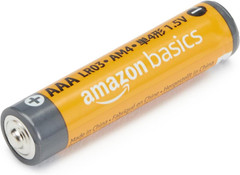 Amazon Basics AAA Alkaline High-Performance Batteries, 1.5 Volt, 10-Year Shelf L
