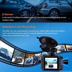 Dash Cam Front and Rear, 2.5K Dual Dash Camera for Cars, 2560P Mini Car Camer…