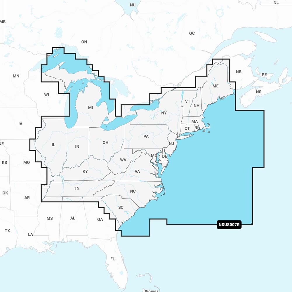 Garmin Navionics+ NSUS007R US East Coast Marine Chart Map microSD SD Card