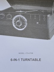 Victrola Empire Signature 6-in-1 Record Player Bluetooth FM CD Cassette | NMINT!