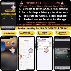 EWAY Strong Magnetic Wireless Backup Camera for iPhone Android, WiFi Black