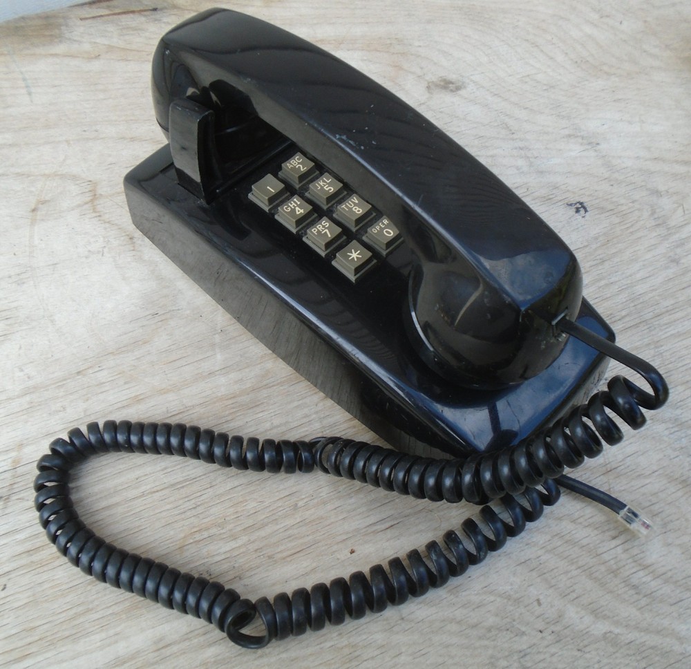 Lucent Avaya AT&T Standard Wall Mounted Touch Tone Phone – Black 2554MMGJ