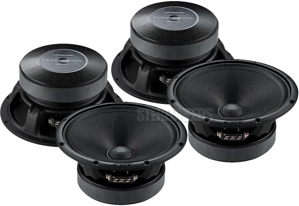 4x Deaf Bonce Apocalypse AP-M61SE PRO 6.5″ 300W 4-Ohm Mid-Range Speakers 2-Pair