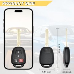 Key Fob Replacement for 2014-2017 Toyota Camry/ 14-19 Corolla/ 16-18 Tacoma