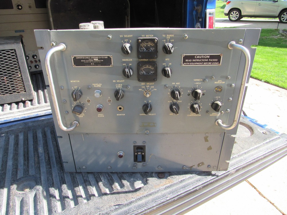 VINTAGE SINGLE SIDEBAND SSB COVERTER DEMODULATOR CV-157/URR R-390 RTTY HAM RADIO