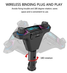 Wireless Bluetooth FM Transmitter Car Stereo Audio MP3 AUX Adapter USB Charger