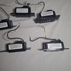 Lot of 7 Lutron Homeworks STR-NB-NONE Black Keypads Used Functional