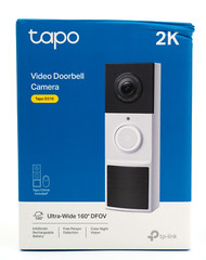 TP-Link Tapo Smart Video Doorbell Camera Wireless with Chime, 2K D210 White
