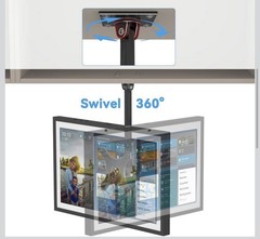 Under Cabinet Mount for Echo Show 15, Height Adjustable Stand NEW