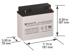 Merits P320 MP3C-Jrv Replacement Battery Set by SigmasTek, 12V 22AH, 2 Pack